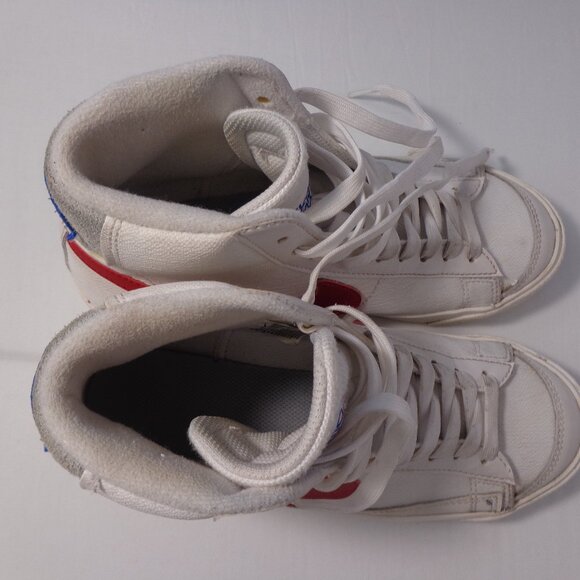 Nike Blazer Mid '77 SE (GS) Big Kids' Shoes White Red DH9700-100 Youth's Size 5Y - Picture 5 of 8